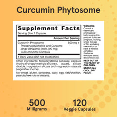 Jarrow Formulas Curcumin Phytosome Meriva pouring capsule into hand for daily use