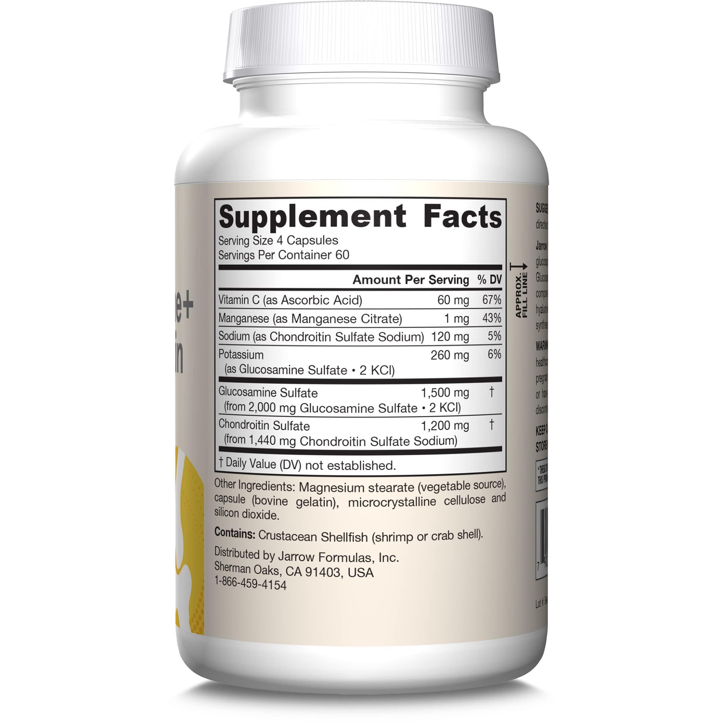 Jarrow Formulas daily four-capsule serving illustration.