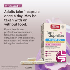 Daily-use capsule scene showing simple routine with Fem-Dophilus