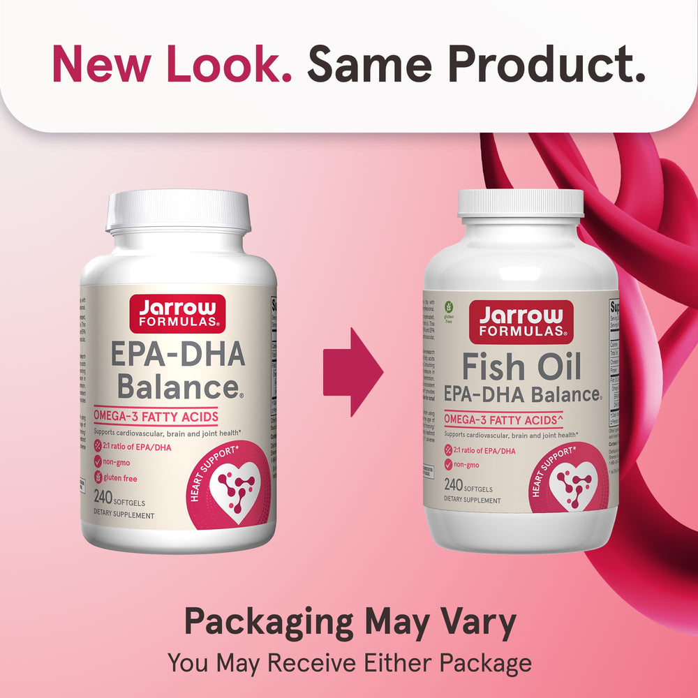 Jarrow Formulas EPA-DHA Balance softgels for easy daily omega-3 supplementation
