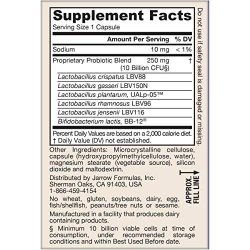 Compact bottle of Fem-Dophilus suitable for a daily probiotic routine.