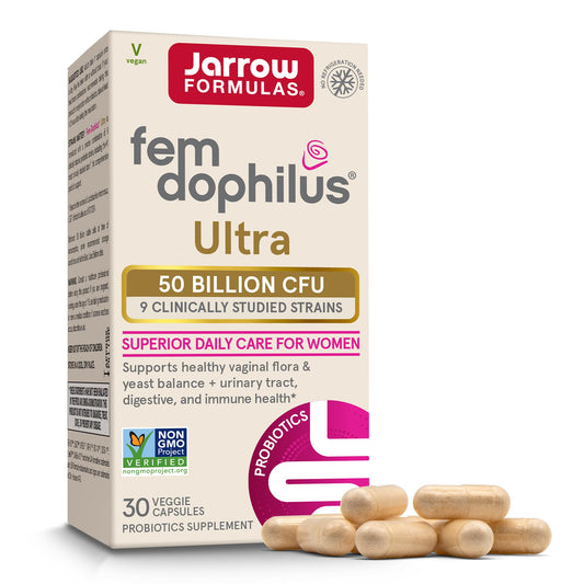 Jarrow Formulas Fem-Dophilus Ultra bottle front for daily women's balance
