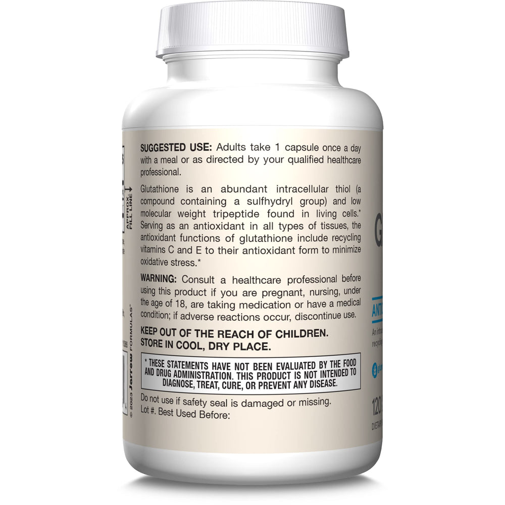 Lifestyle wellness shot featuring Jarrow Formulas Glutathione in routine.
