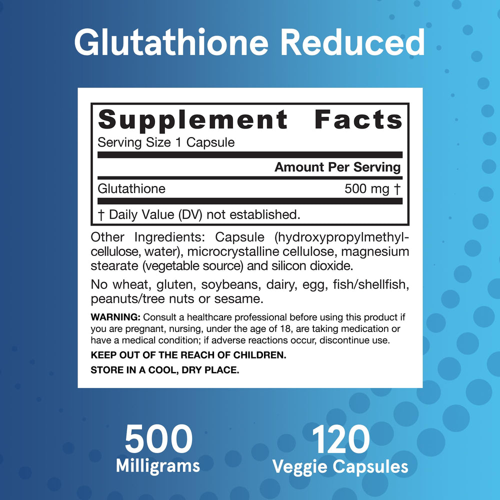 Jarrow Formulas Glutathione bottle in a kitchen scene for daily wellness.
