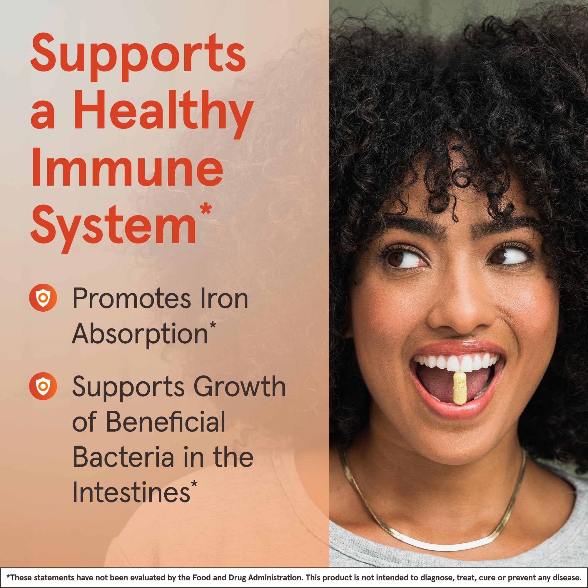 Gluten-free and non-GMO icons indicate product purity for sensitive diets