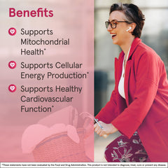 QH-Absorb softgels next to heart health icon indicating cardiovascular support