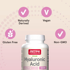 Jarrow Formulas Hyaluronic Acid daily-dose bottle suggests simple regimen