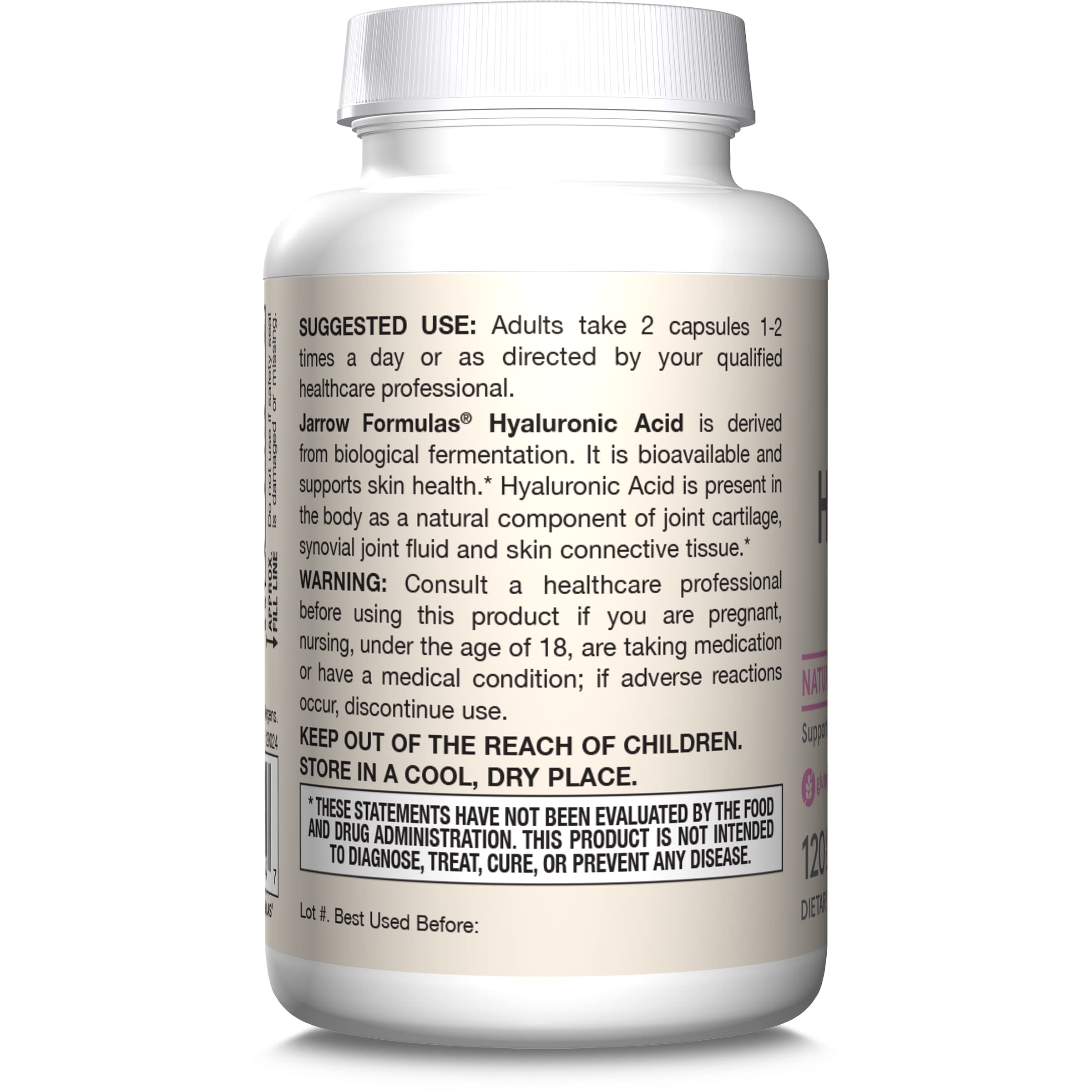 Jarrow Formulas Hyaluronic Acid daily use pack emphasizes convenient regimen