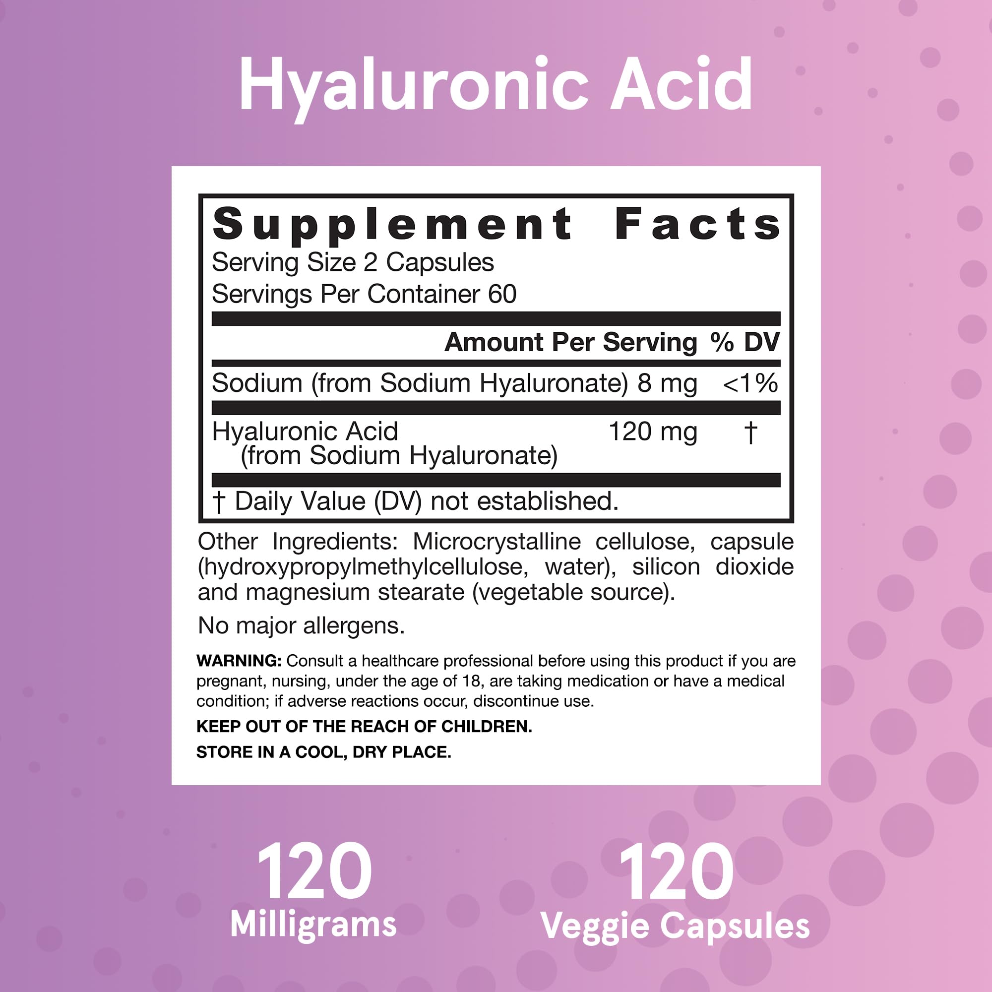 Jarrow Formulas Hyaluronic Acid fermentation-origin infographic builds trust