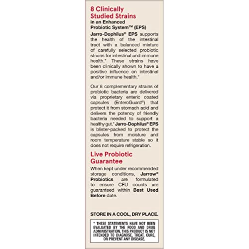 Jarrow Formulas Jarro-Dophilus EPS 30-count box for monthly use.