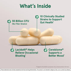 Close-up of Jarrow Jarro-Dophilus EPS Advanced capsules for enteric protection