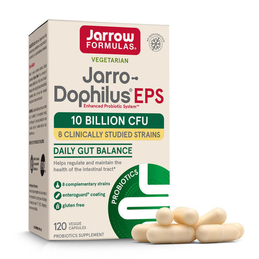 Jarrow Formulas Jarro-Dophilus EPS bottle front view for daily gut support