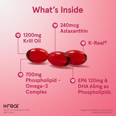 Jarrow Formulas Krill Oil label packaging highlights non-GMO and gluten-free formulation