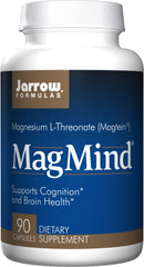 Jarrow Formulas MagMind bottle with capsules supporting focus.