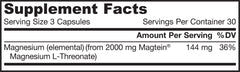 Jarrow Formulas MagMind capsules close-up for brain health support.