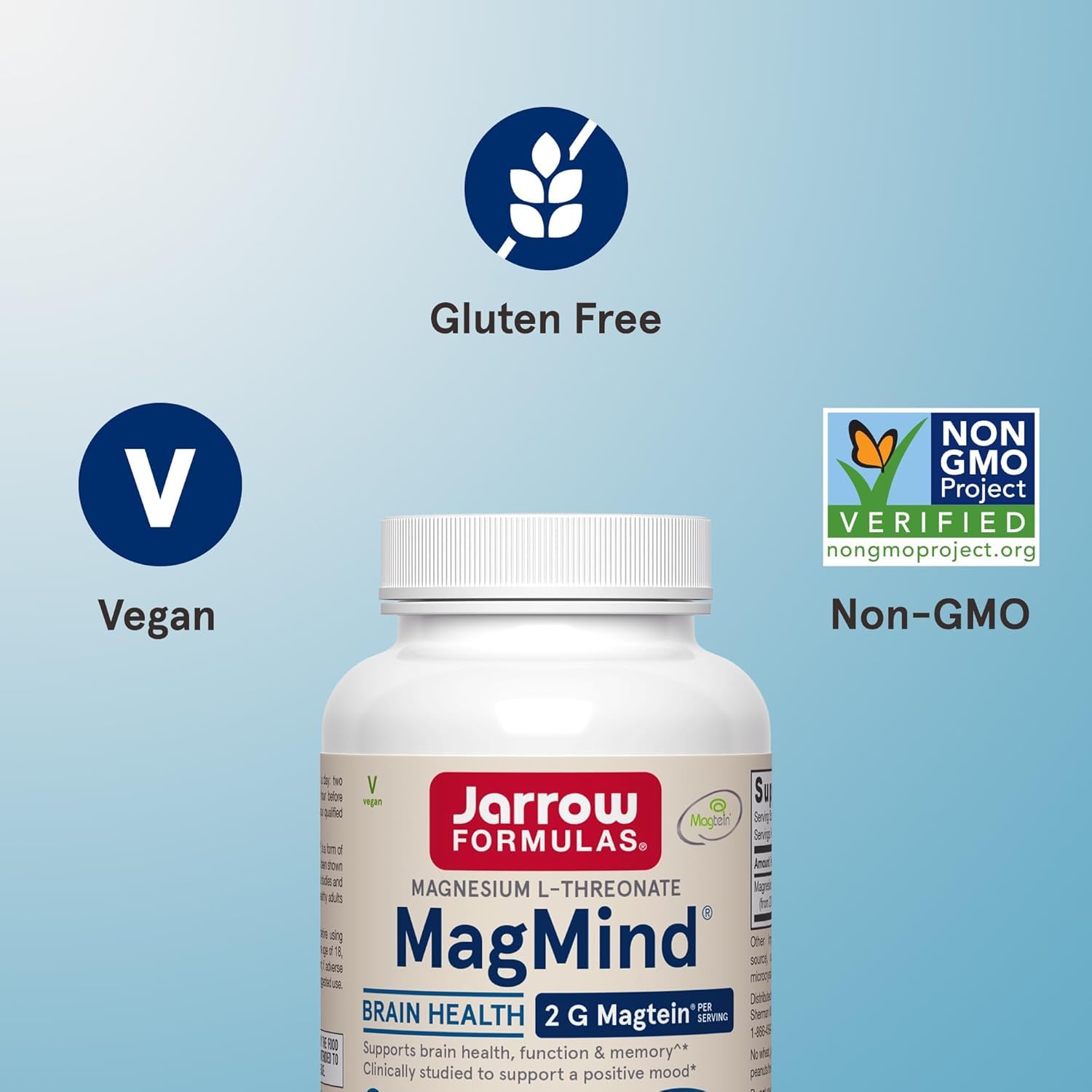 MagMind nightly routine visual showing capsules for bedtime