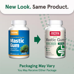 Close-up of Jarrow Formulas Mastic Gum capsules daily use