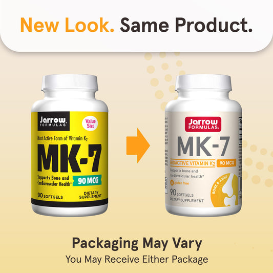 Closeup of Jarrow Formulas MK-7 softgels suitable for daily dosing