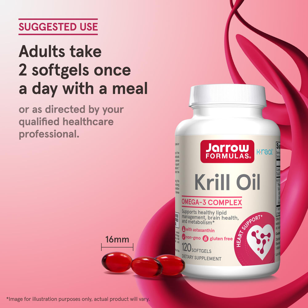 Jarrow Formulas omega-3 krill visual communicates balanced lipid nutrition