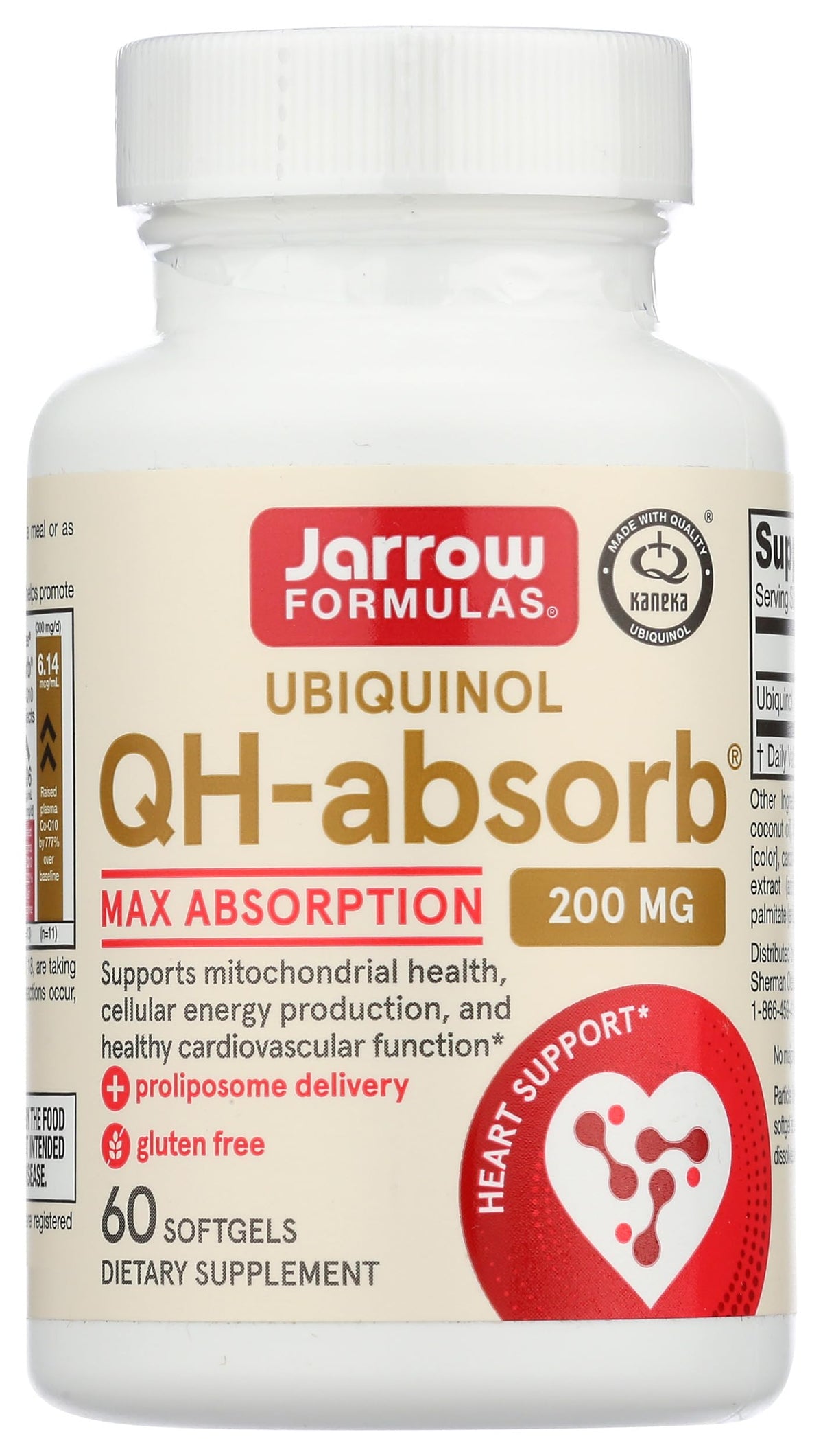Jarrow Formulas QH-absorb bottle front for daily energy support