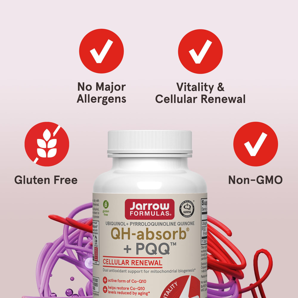 Ingredients panel highlighting BioPQQ on packaging