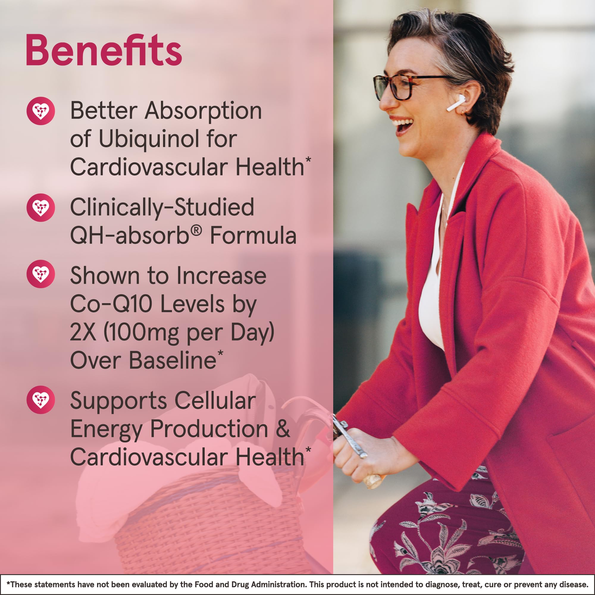 Jarrow Formulas QH-Absorb ubiquinol mitochondrial energy graphic