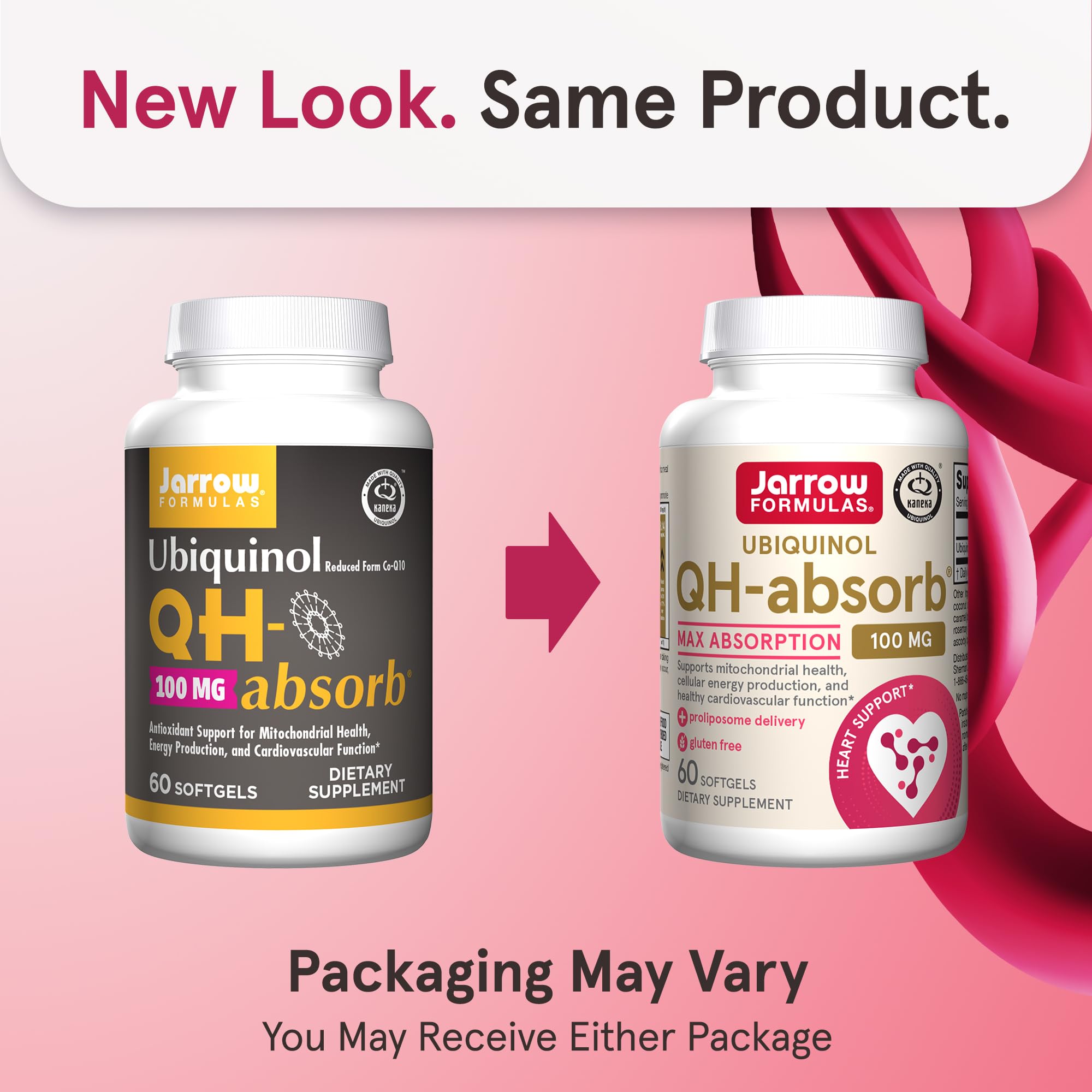 Jarrow Formulas QH-Absorb ubiquinol softgels package