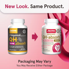 Jarrow Formulas QH-Absorb ubiquinol softgels package