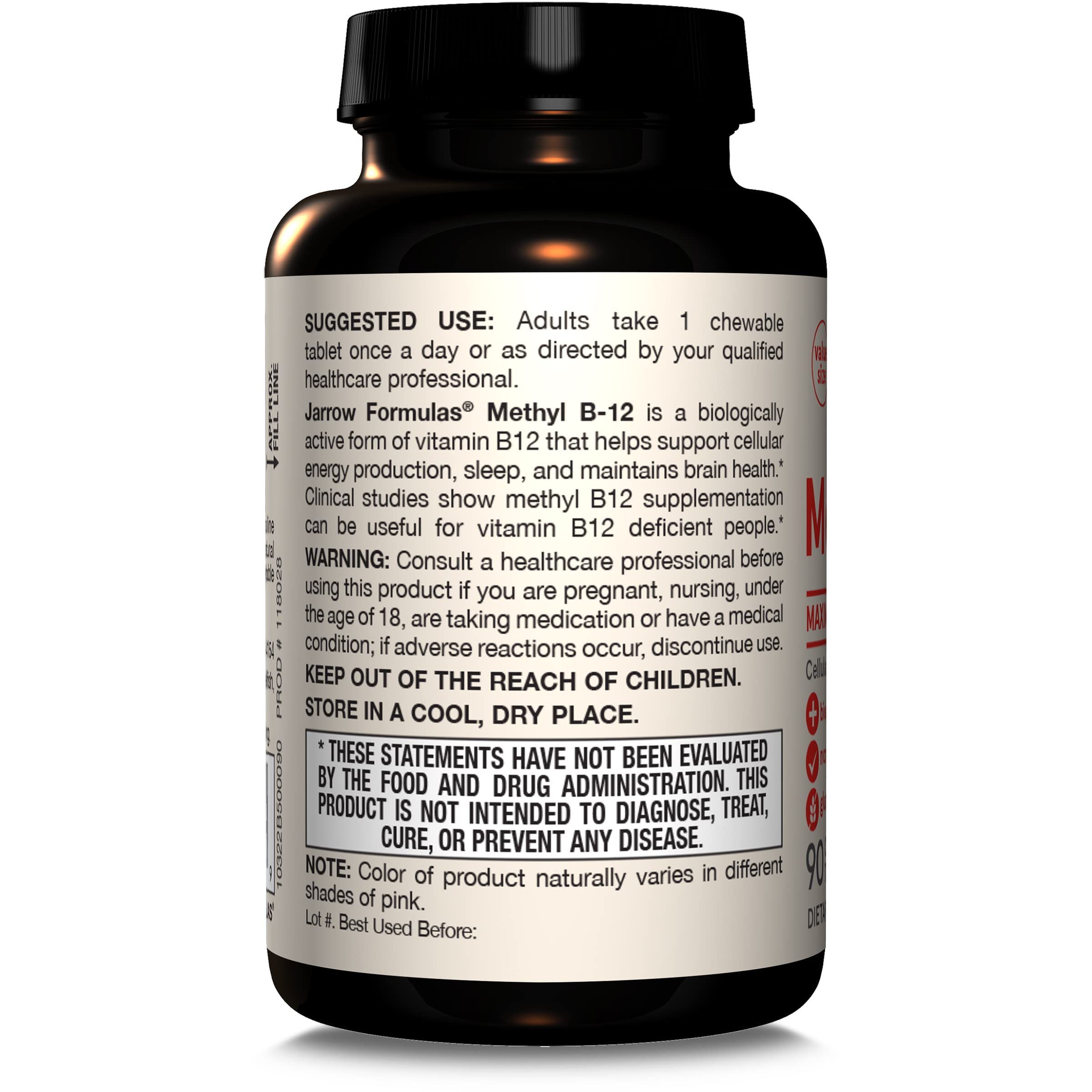 Jarrow Formulas tablet with glass of water for easy swallowing.