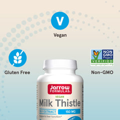 Jarrow Formulas veggie capsules image shows vegan, gluten-free liver health supplement.