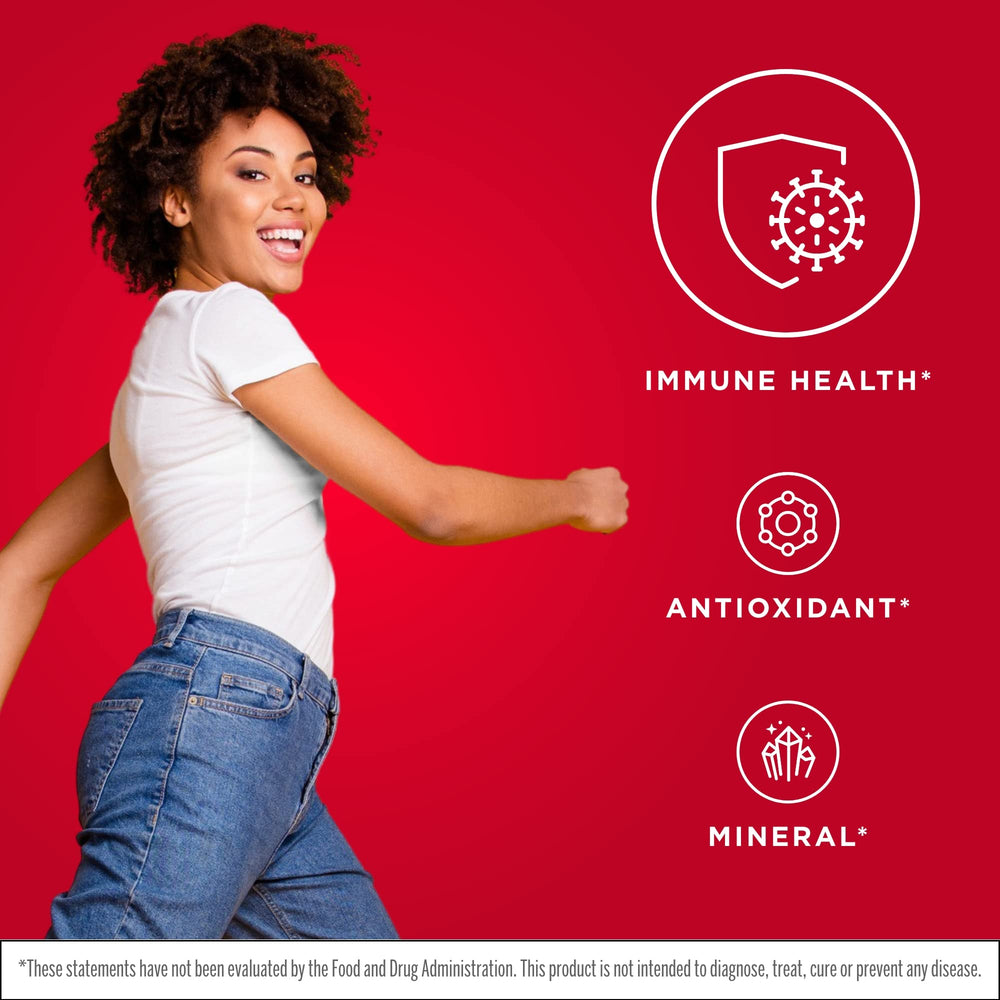 Zinc Balance label information highlighting allergen-free formulation