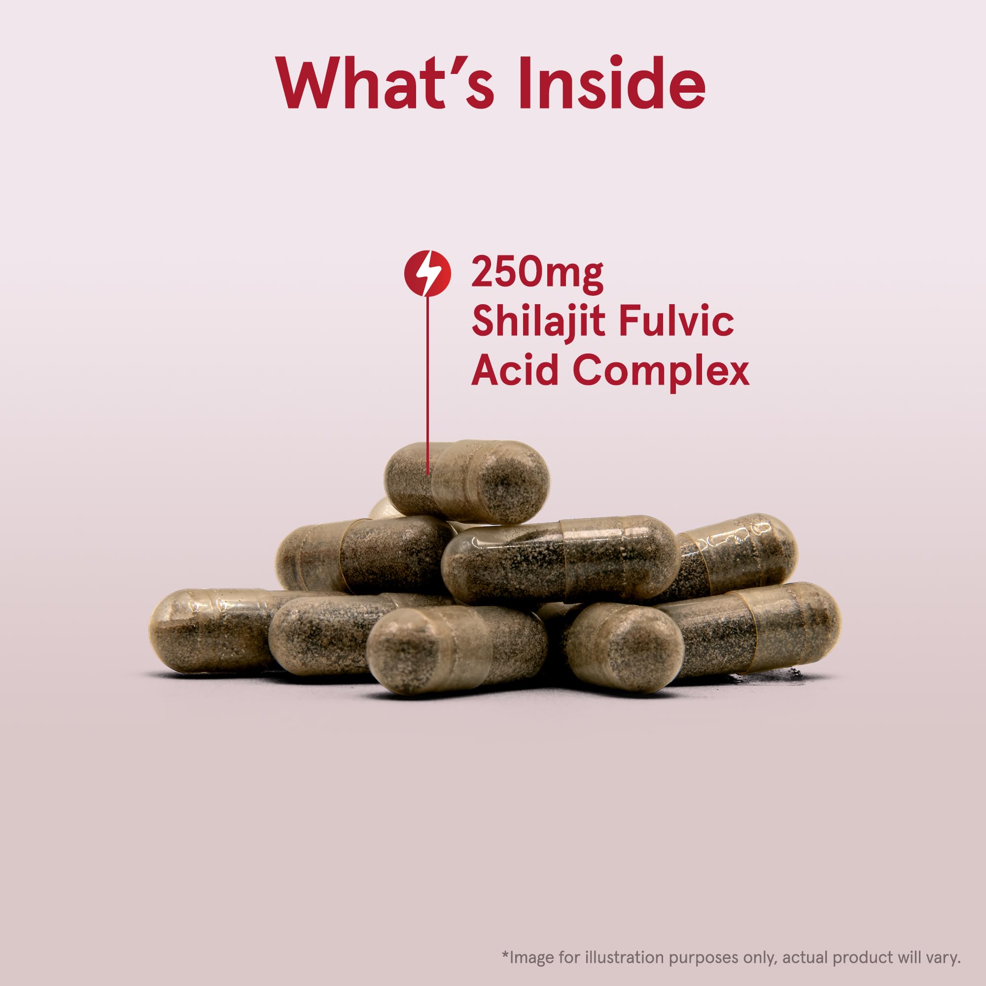 Close-up of Shilajit label from Jarrow Formulas, highlighting 250 mg per serving.