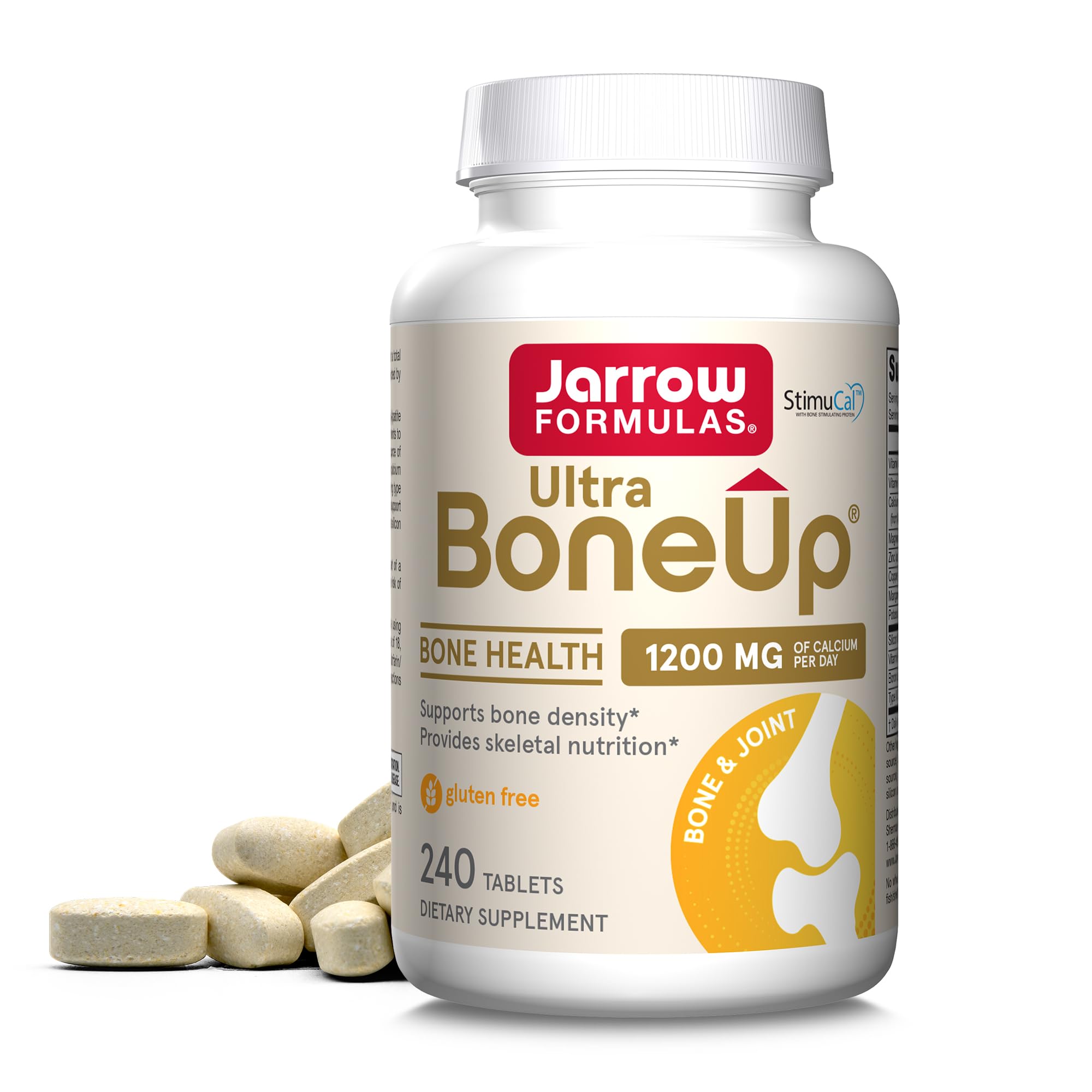 Jarrow Ultra BoneUp bottle showing MK-7 and silicon on the label