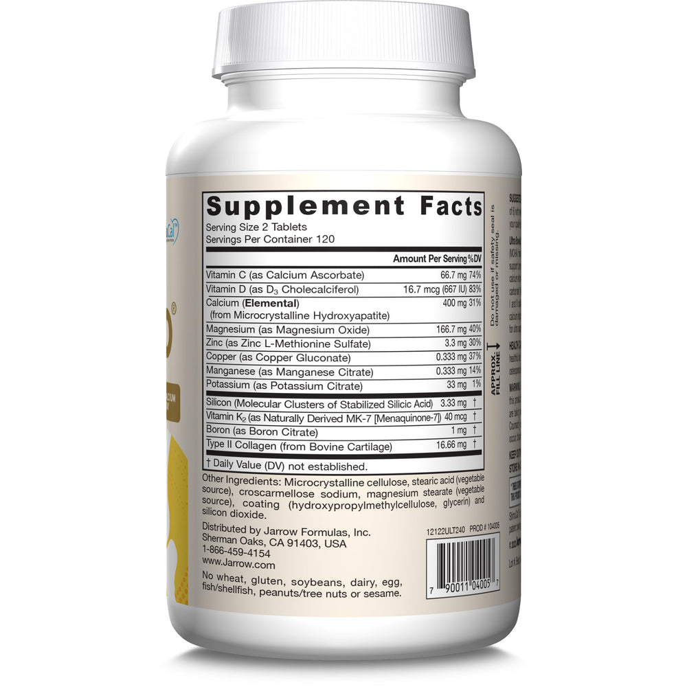 StimuCal MCHA and bone proteins listed on the Ultra BoneUp label