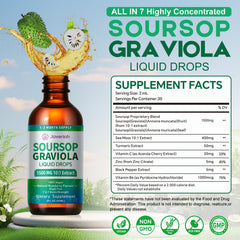 Javeriah soursop drops dropper ready for direct use or mixing