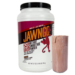 Jawngo strawberry protein bottle with real fruits supports quick post-workout shakes.