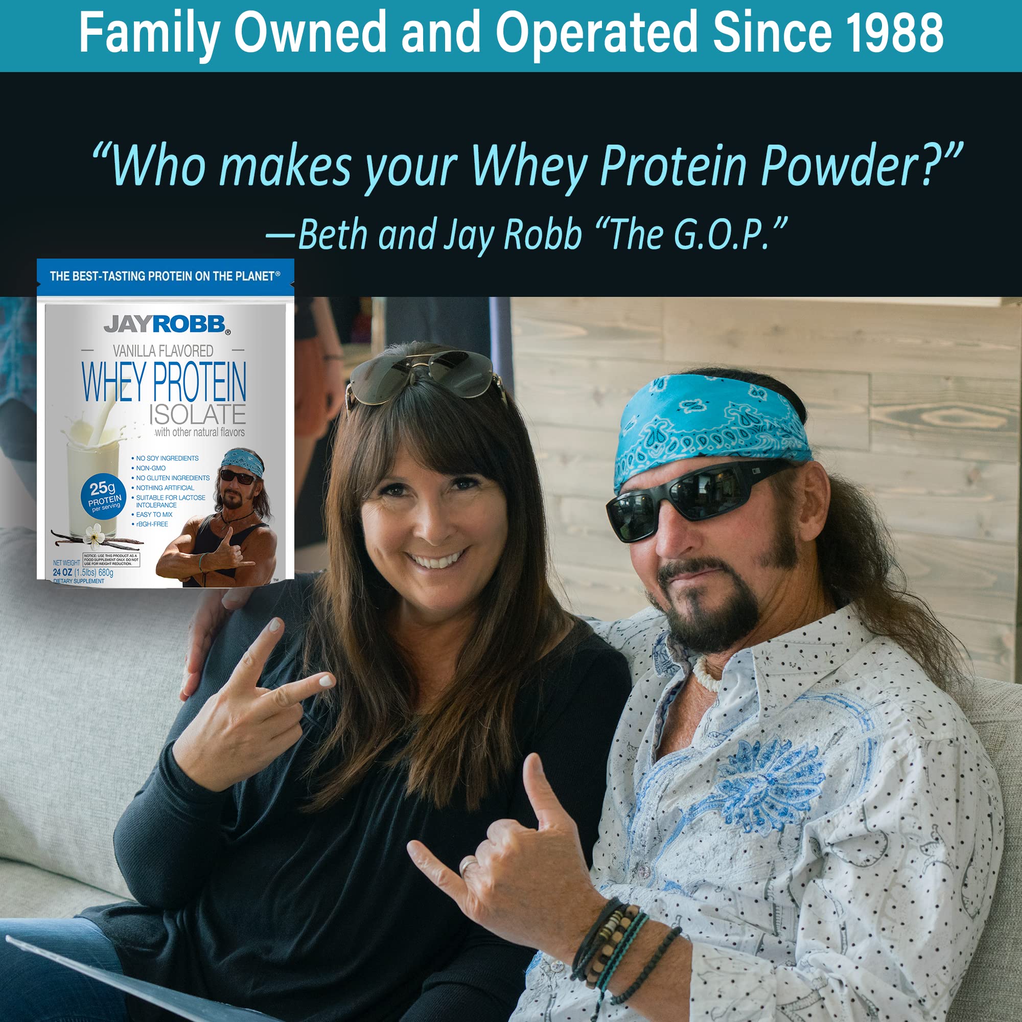Jay Robb whey isolate prepared drink in glass demonstrates versatile use.