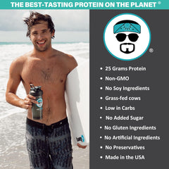 Close-up of grass-fed cows ingredients in JAYROBB protein