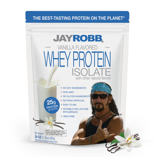JAYROBB Whey Protein Vanilla 1.5 lb container for daily protein