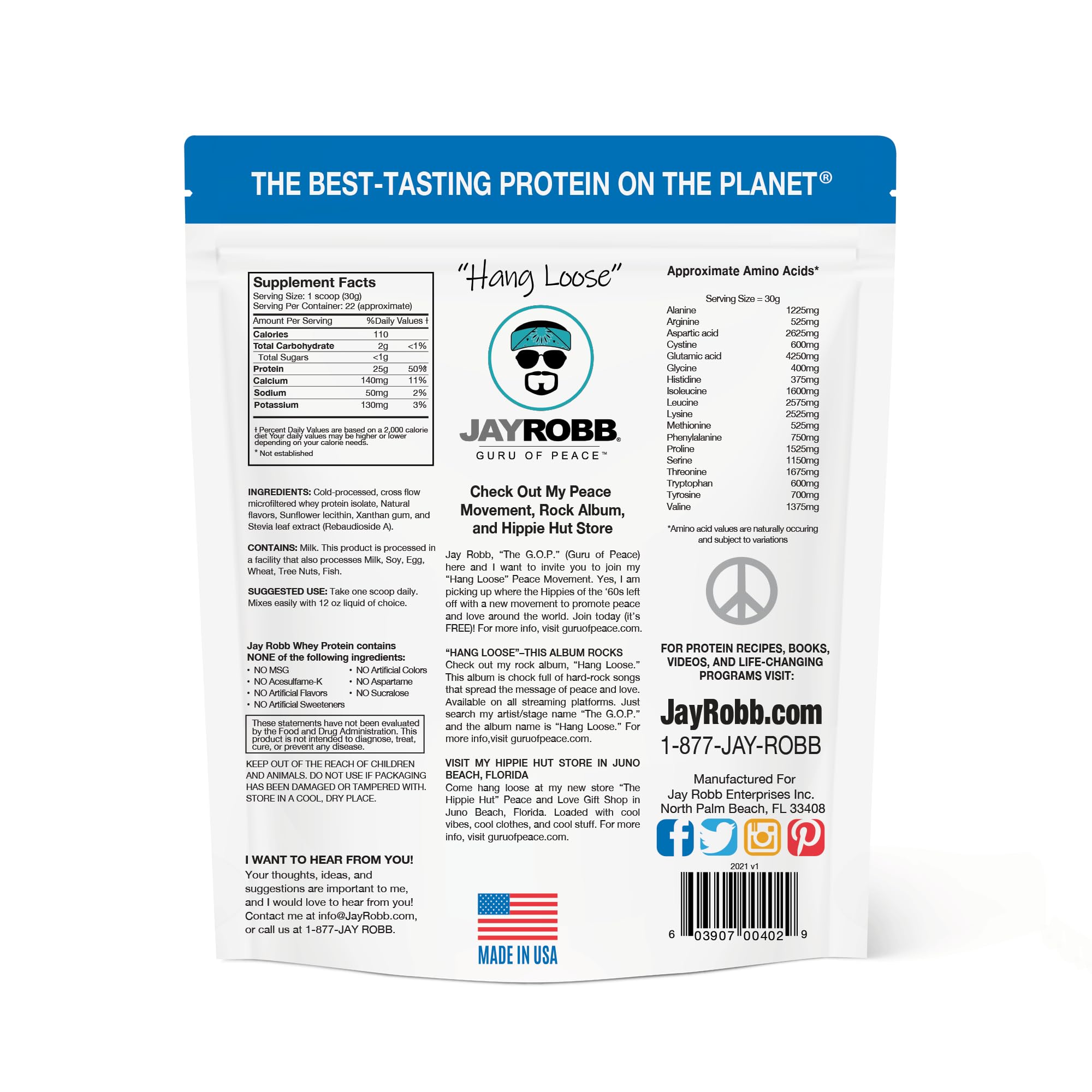 JAYROBB Whey Protein Vanilla powder blends smoothly with milk for a quick shake