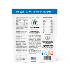 JAYROBB Whey Protein Vanilla powder blends smoothly with milk for a quick shake