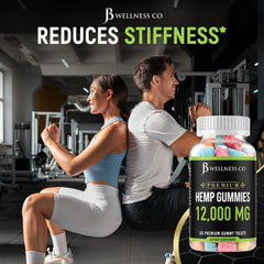 JB Wellness Co gummies on shelf hint at natural ingredients.