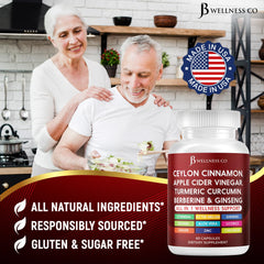 JB Wellness Co apple cider vinegar capsules for convenient daily use.