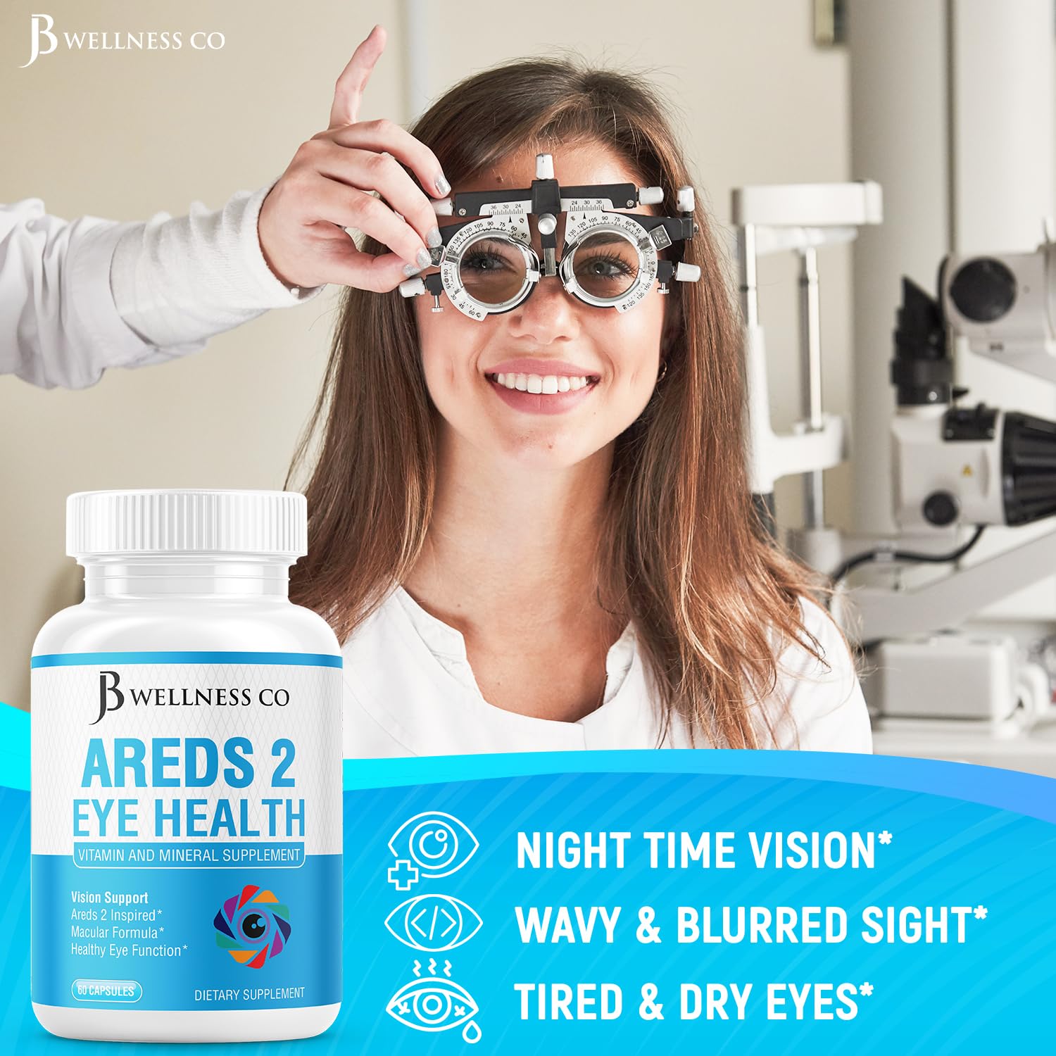 JB Wellness Co AREDS2 lutein and zeaxanthin for macular health
