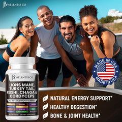 JB Wellness Co Chaga powder showcases earthy, antioxidant-rich formula