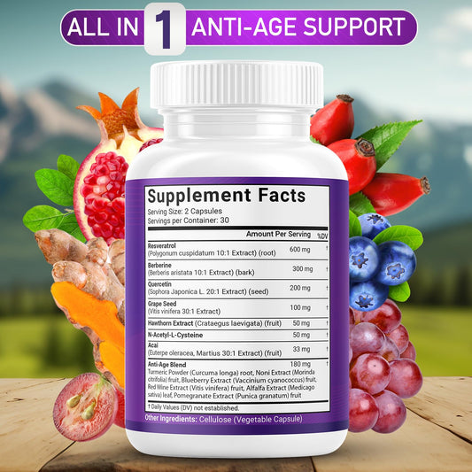 JB Wellness Co Grapeseed capsules ready for antioxidant support in daily use.
