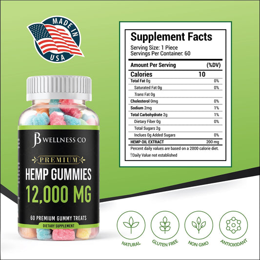JB Wellness Co tropical fruit gummy with appealing flavor for daily enjoyment.