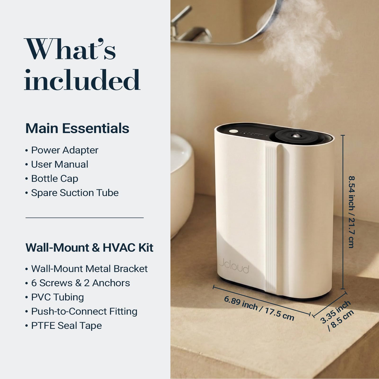 JCLOUD corded power diffuser requires constant connection for steady diffusion