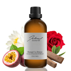 JCLOUD Shangri-La Breeze bottle image highlighting citrus notes for a calming home ritual.
