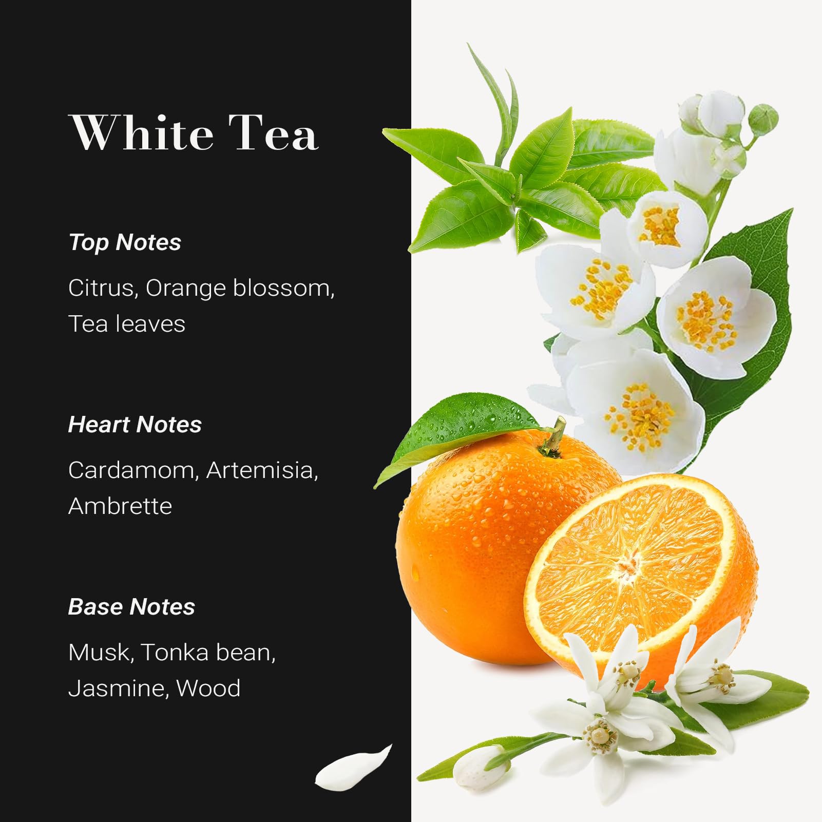 JCLOUD White Tea diffuser oil droplets releasing a layered, long-lasting scent